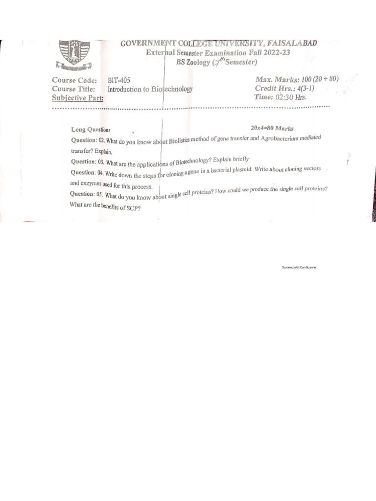Past Papers 2023 | PDF