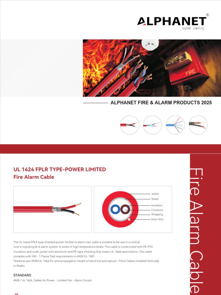 2025 Fire Alarm Cable Specifications | PDF | Insulator (Electricity ...