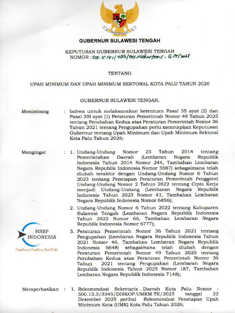 Umk & Umsk Palu 2026 | PDF