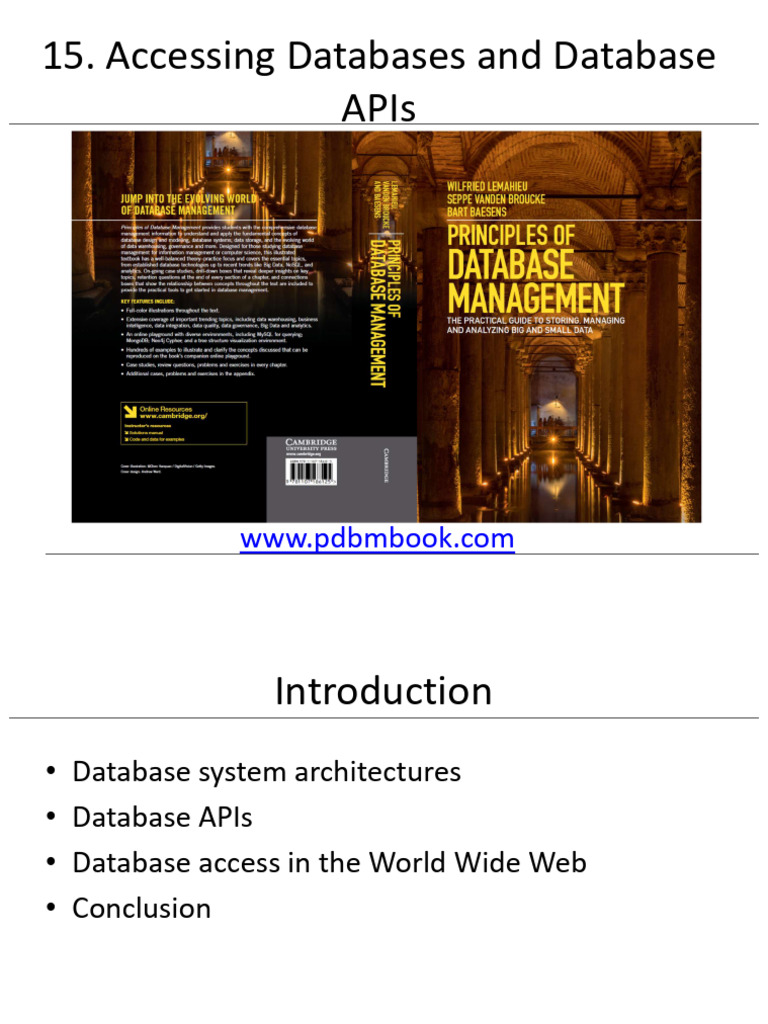 Chapter 15 - Accessing Databases and Database | PDF | Databases | World ...
