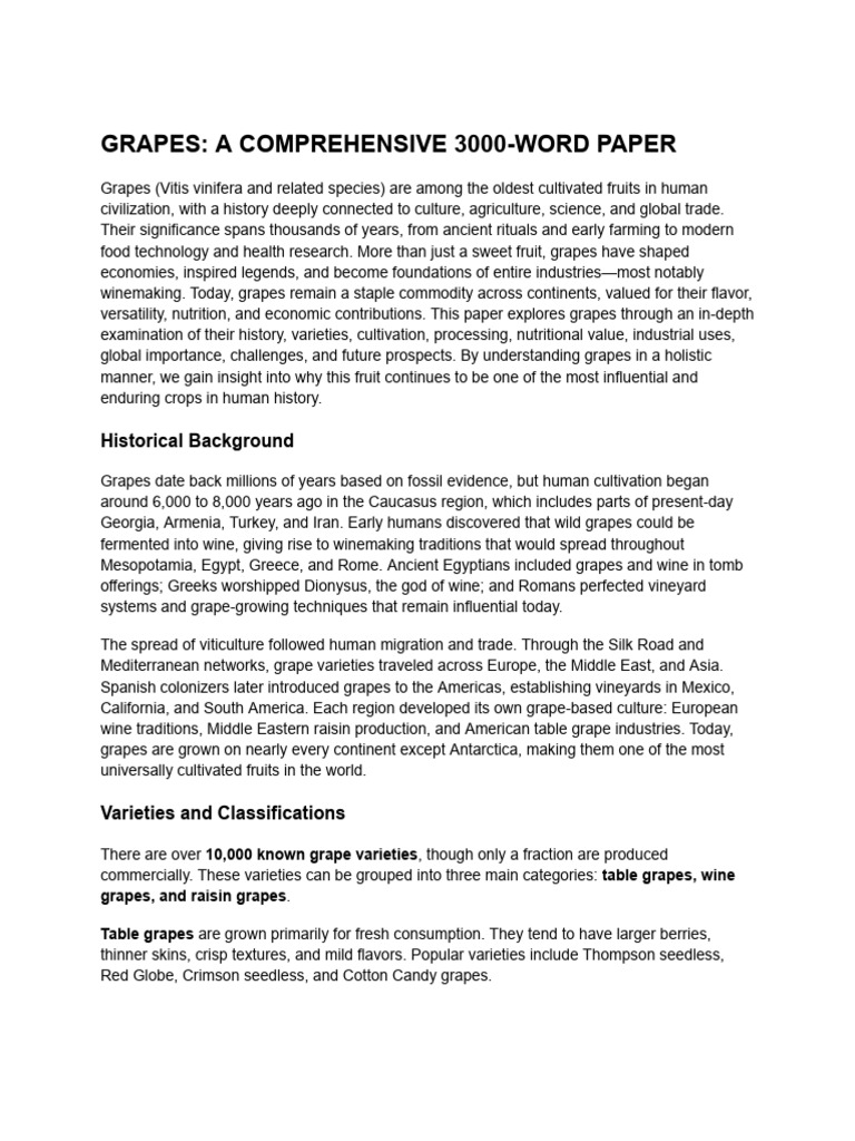 The Comprehensive Guide to Grapes | PDF | Grape | Wine