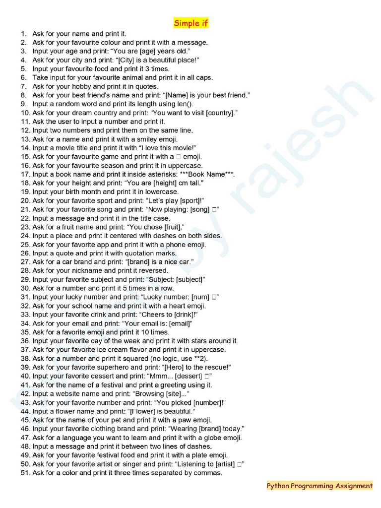 Simple if Questions | PDF