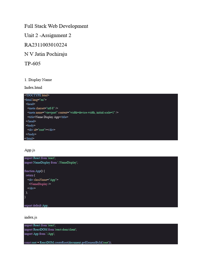 Full Stack React App Examples | PDF | Computing