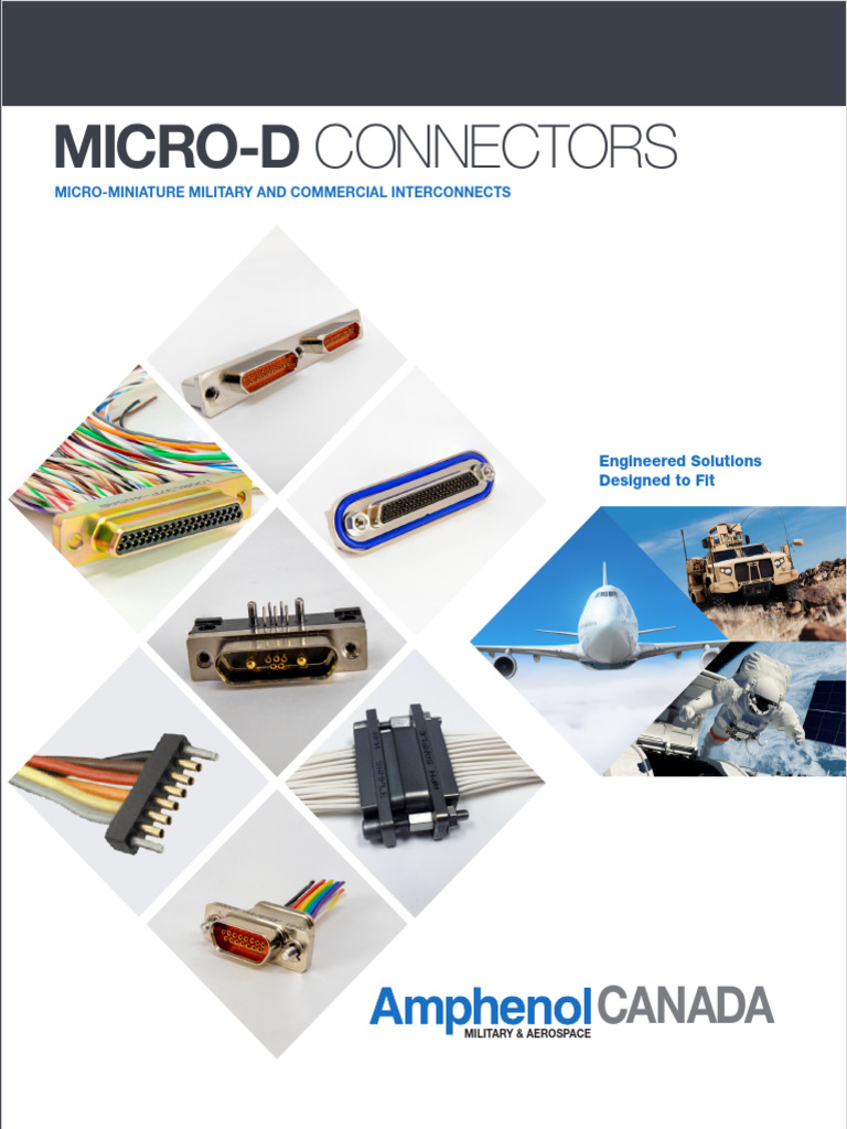 Micro-D Connectors for Military & Aerospace | PDF | Electrical ...