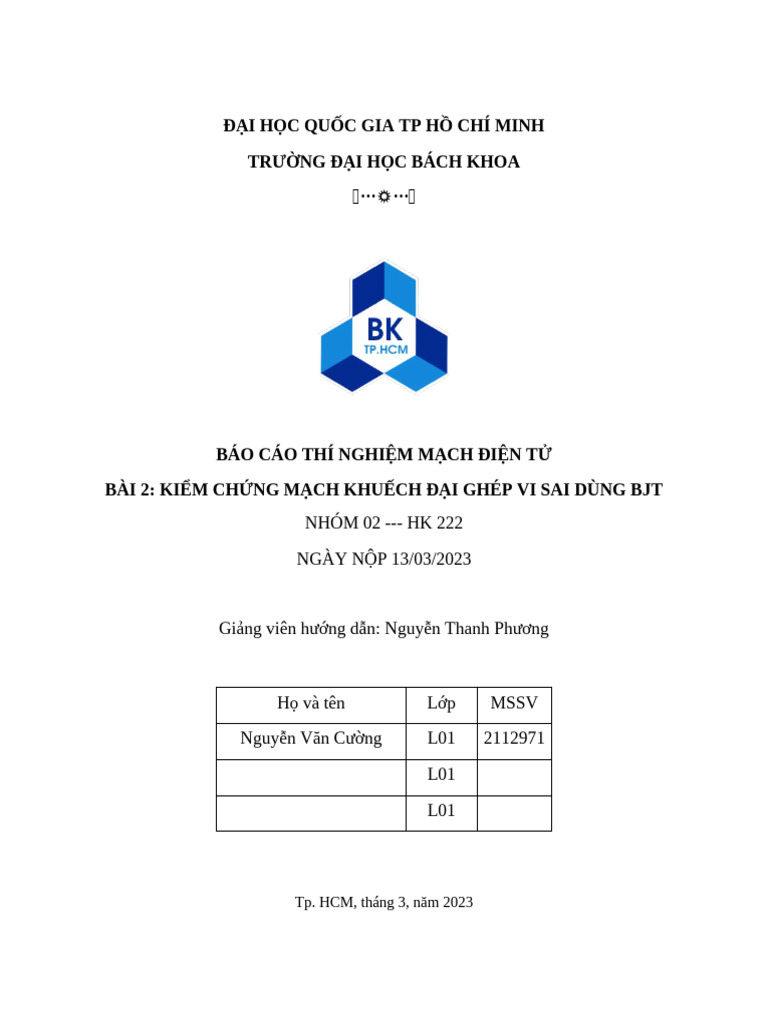 MDT bai 2 | PDF