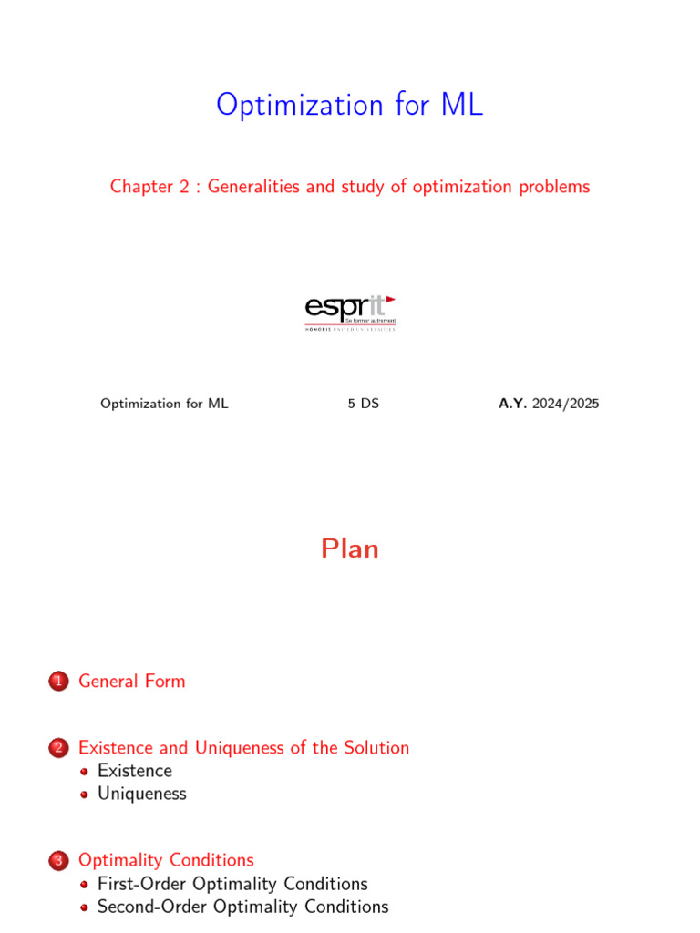 Optimization Problems in Machine Learning | PDF | Mathematical ...