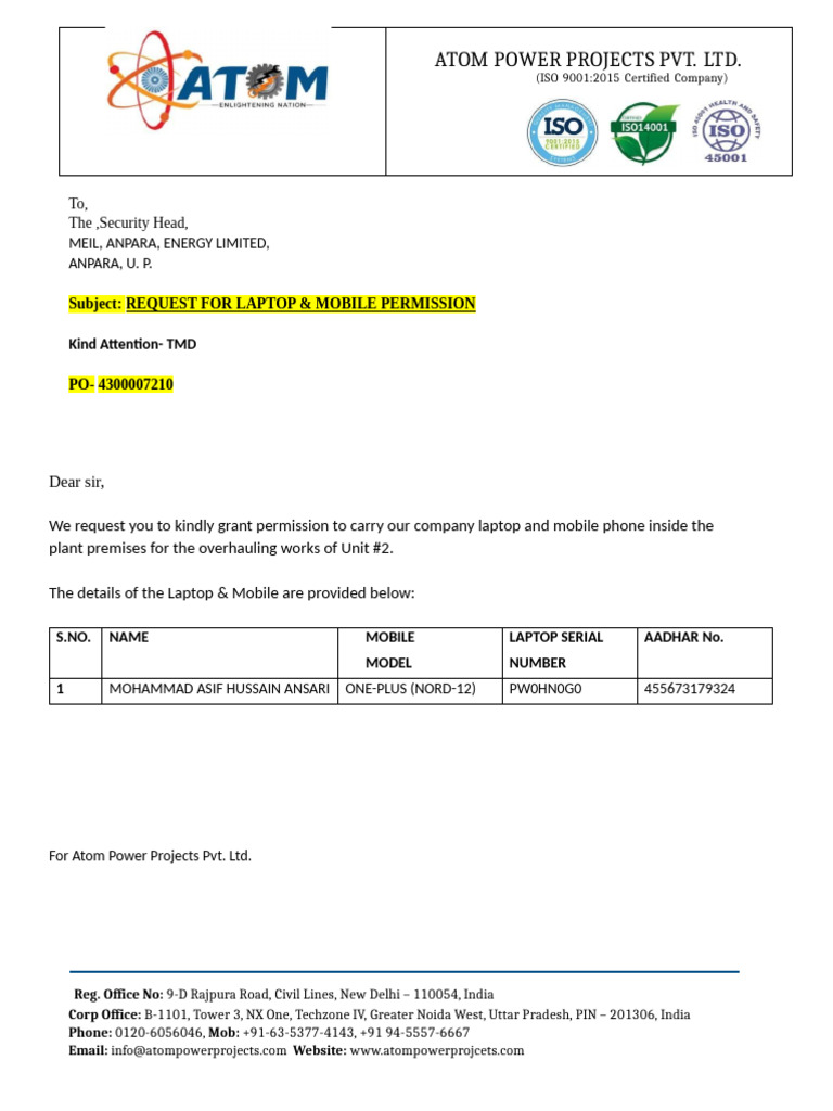 Vehicle Gate Pass Entry | PDF