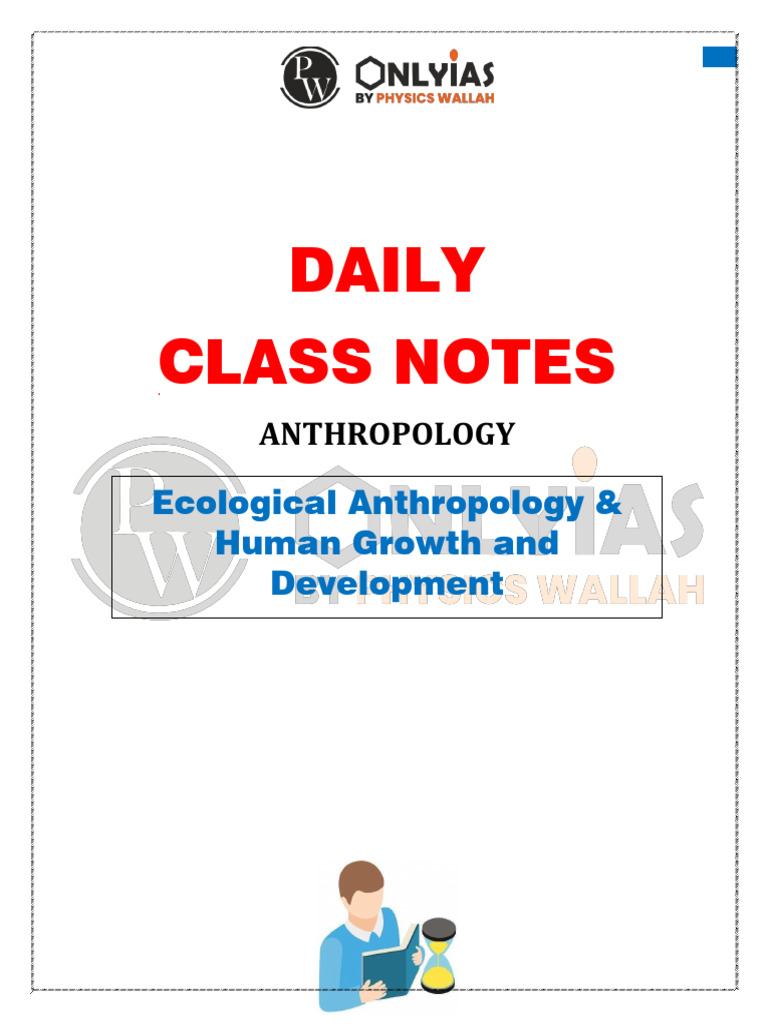 Anthropology - Ecological Anthropology & Human Growth and Development ...