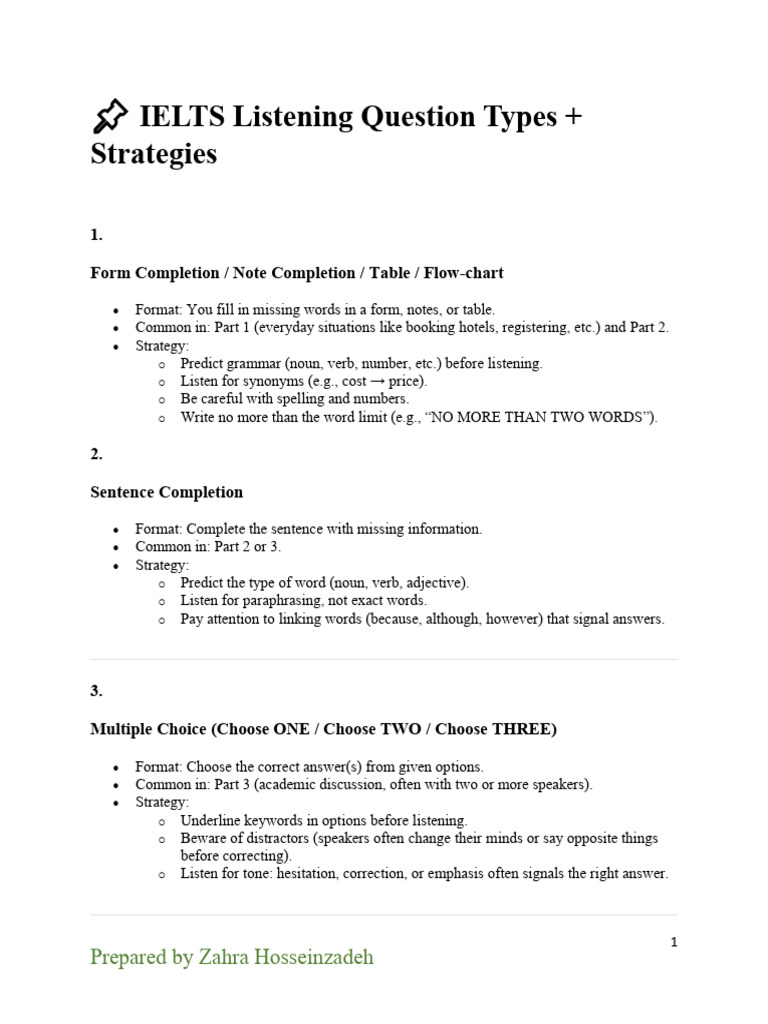 IELTS Listening 1757824515 | PDF | Word | Multiple Choice