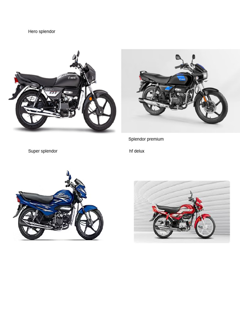 Hero Motorcycles Model Overview | PDF