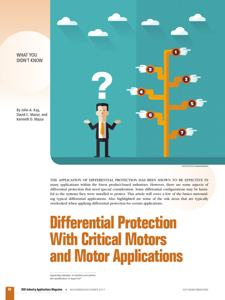 Differential Protection in Motor Systems | PDF | Transformer | Resistor