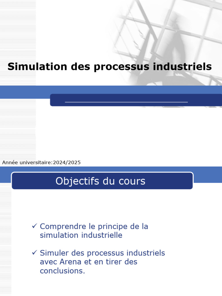 Simulation des Processus Industriels avec Arena | PDF | Simulation ...