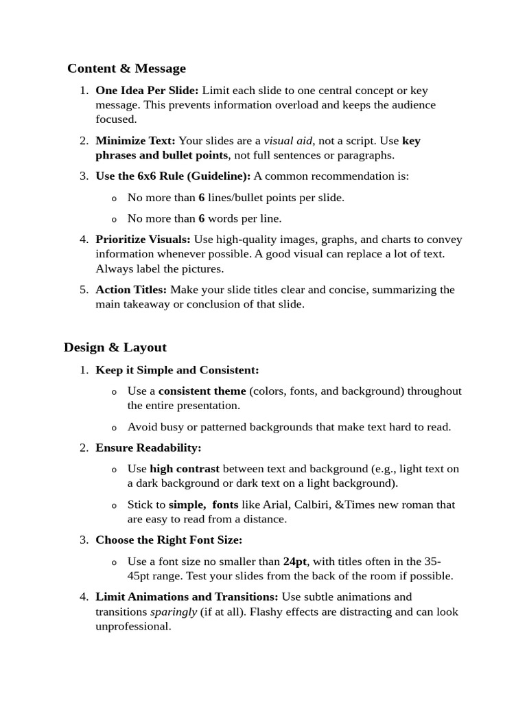 Effective Presentation Tips Guide | PDF
