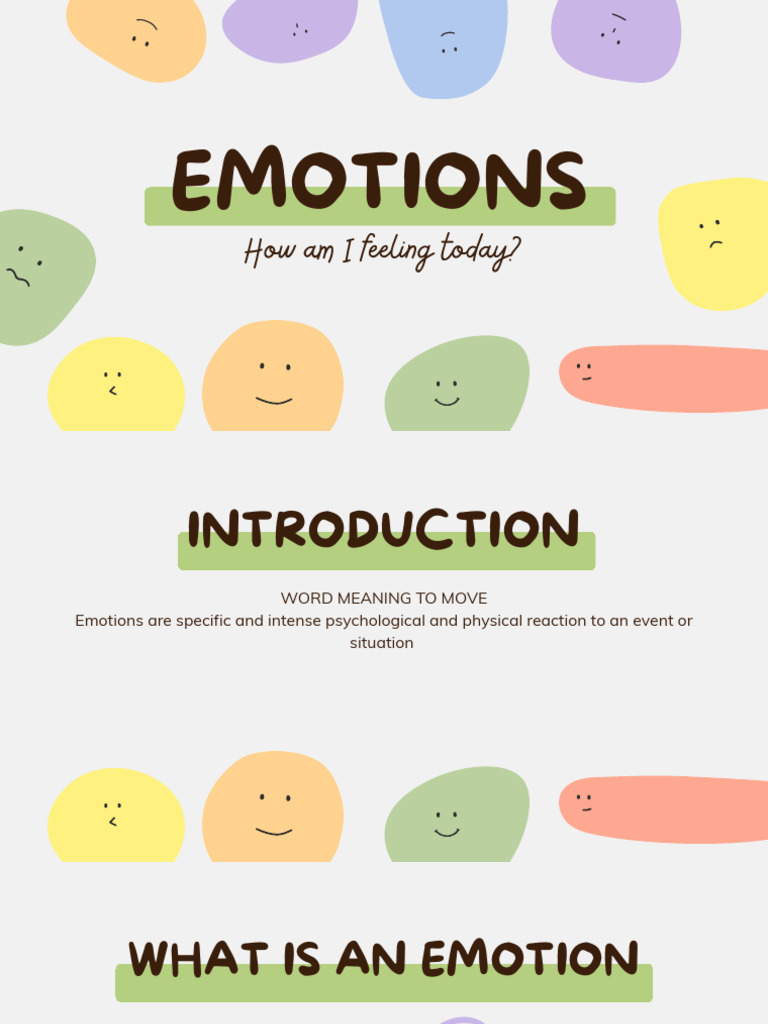 Understanding Emotions and Their Types | PDF
