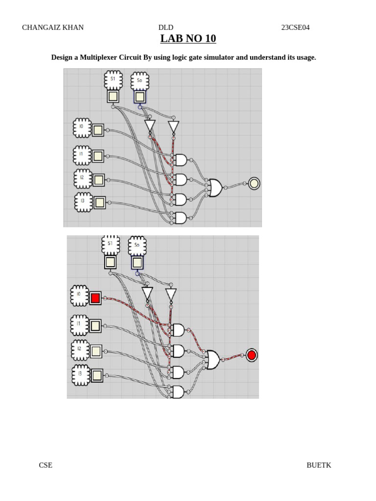 Multiplexer Circuit Design Guide | PDF