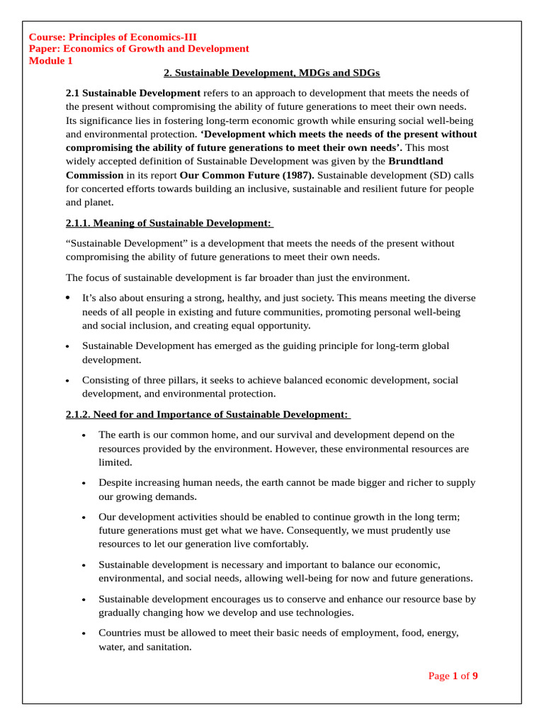 SD, MDGS, Sdgs | PDF | Millennium Development Goals | Sustainability