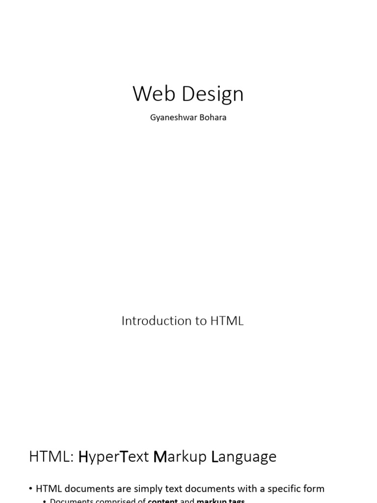 HTML Basics for Web Design Beginners | PDF | Html | Html Element