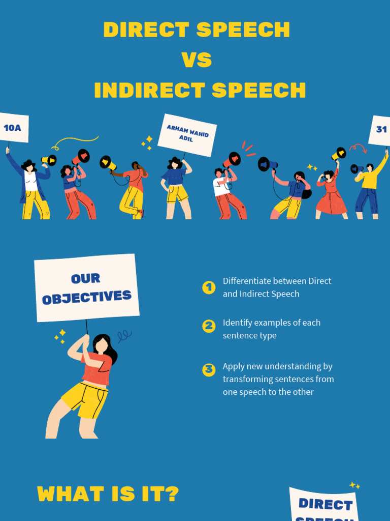 Direct vs Indirect Speech Explained | PDF | Question | Linguistics