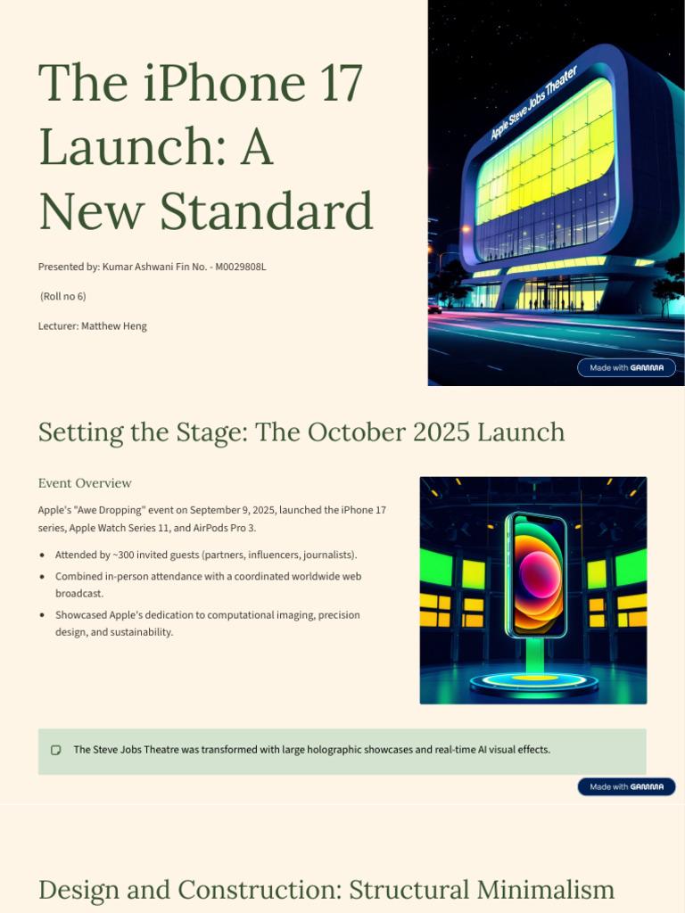 iPhone 17 Launch: Innovations & Impact | PDF | I Phone | Apple Inc.