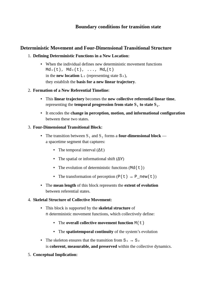 Transition State Dynamics and Determinism | PDF | Determinism | Spacetime