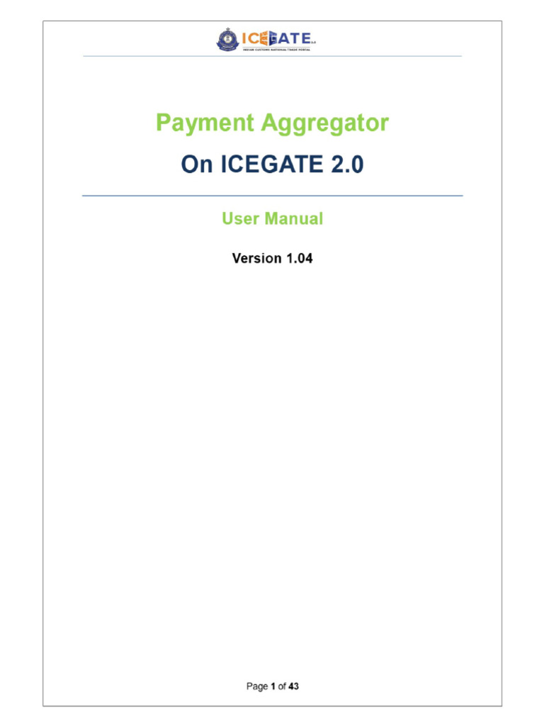 Icegate | PDF