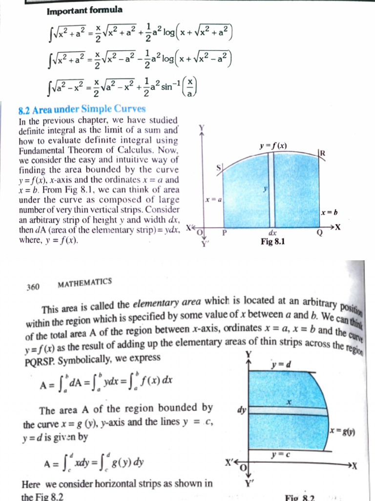 Area Under Curves and Integrals | PDF | Integral | Area