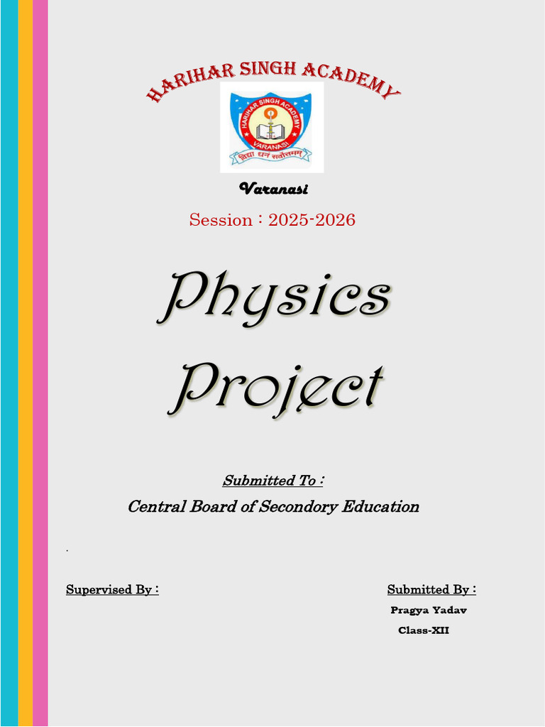 Physics Project: Rihar | PDF