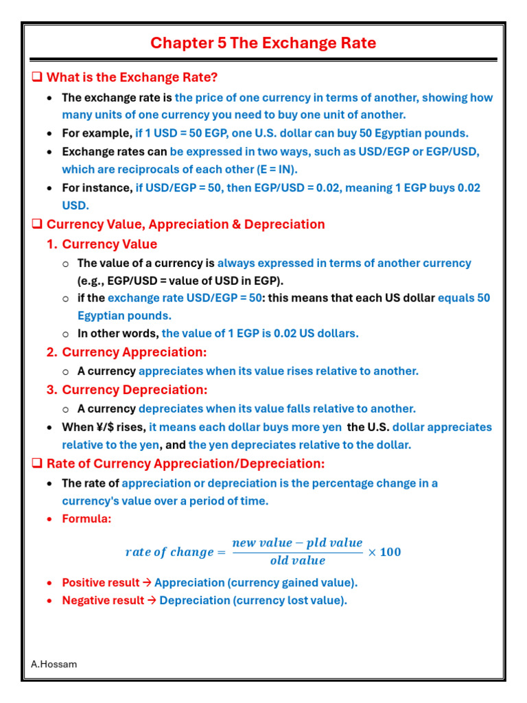 Understanding Exchange Rates and Dynamics | PDF | Exchange Rate ...