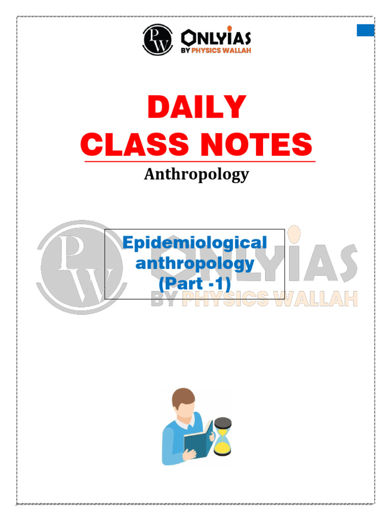 Epidemiological Anthropology Overview | PDF | Epidemiology | Cohort Study