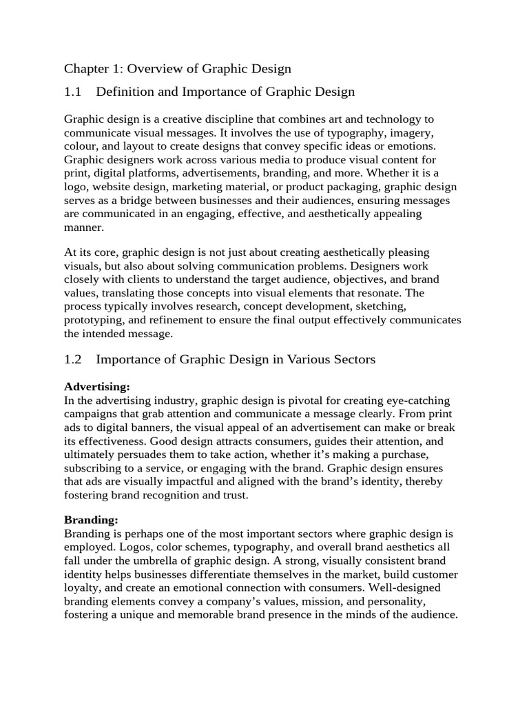Importance of Graphic Design Explained | PDF