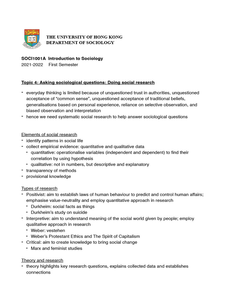 Social Research Methods in Sociology | PDF | Social Research | Sociology