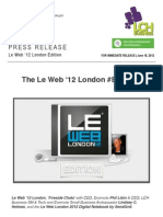 The Le Web ‘12 London #BuzzRoll feat. @Evernote @SendGrid #LeWeb