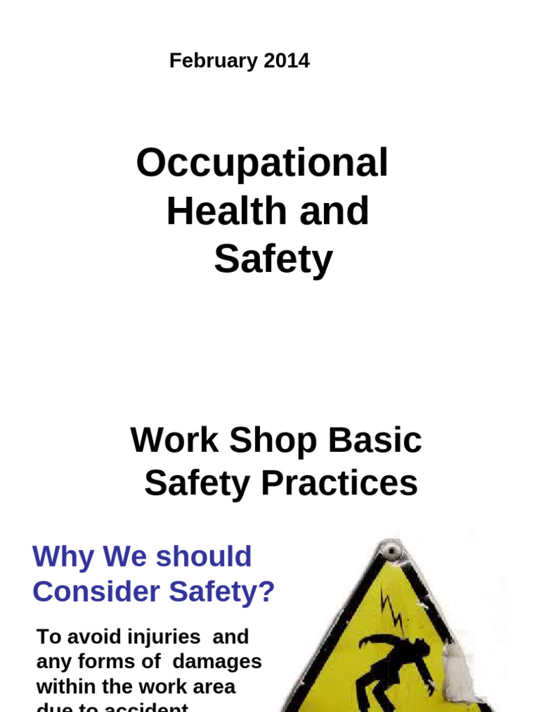 Essential Workshop Safety Practices | PDF | Personal Protective ...