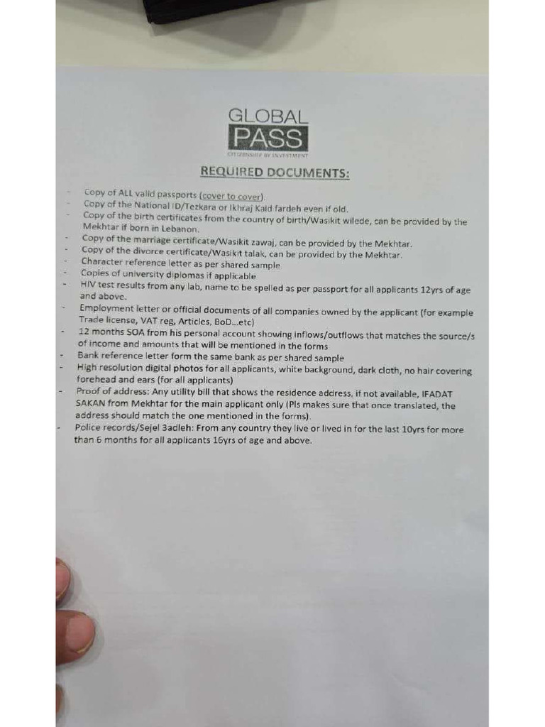 Global Pass | PDF