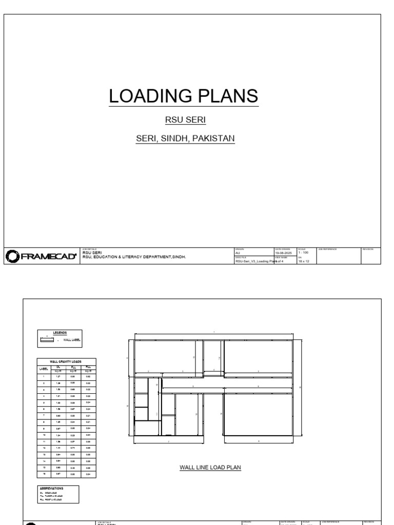 Loading Plans for RSU Seri Project | PDF | Structural Engineering ...