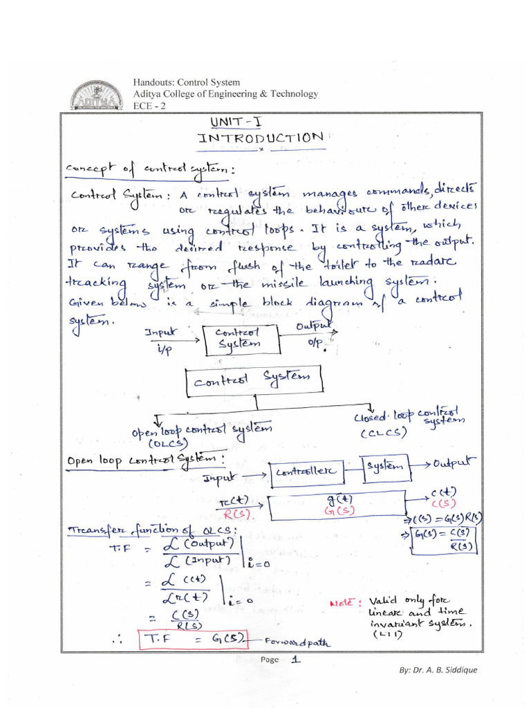 Lcs Notes Unit I | PDF