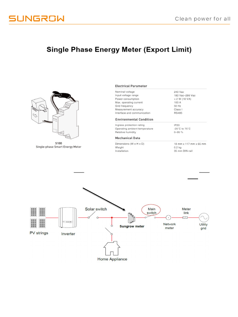 Single Phase Energy Meter Installation Guide | PDF | Power Inverter ...