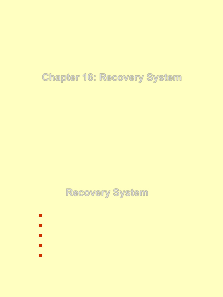 Recovery From Transaction Failure-Short | PDF | Computer Data Storage ...