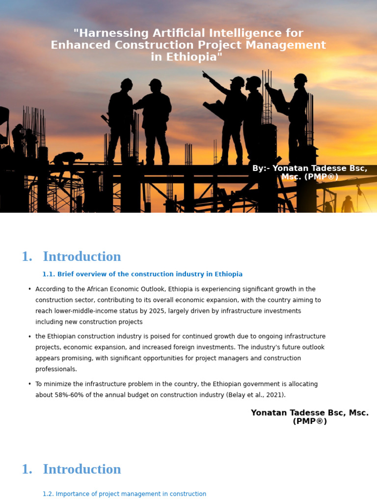 AI in Ethiopian Construction Management | PDF | Intelligence (AI ...