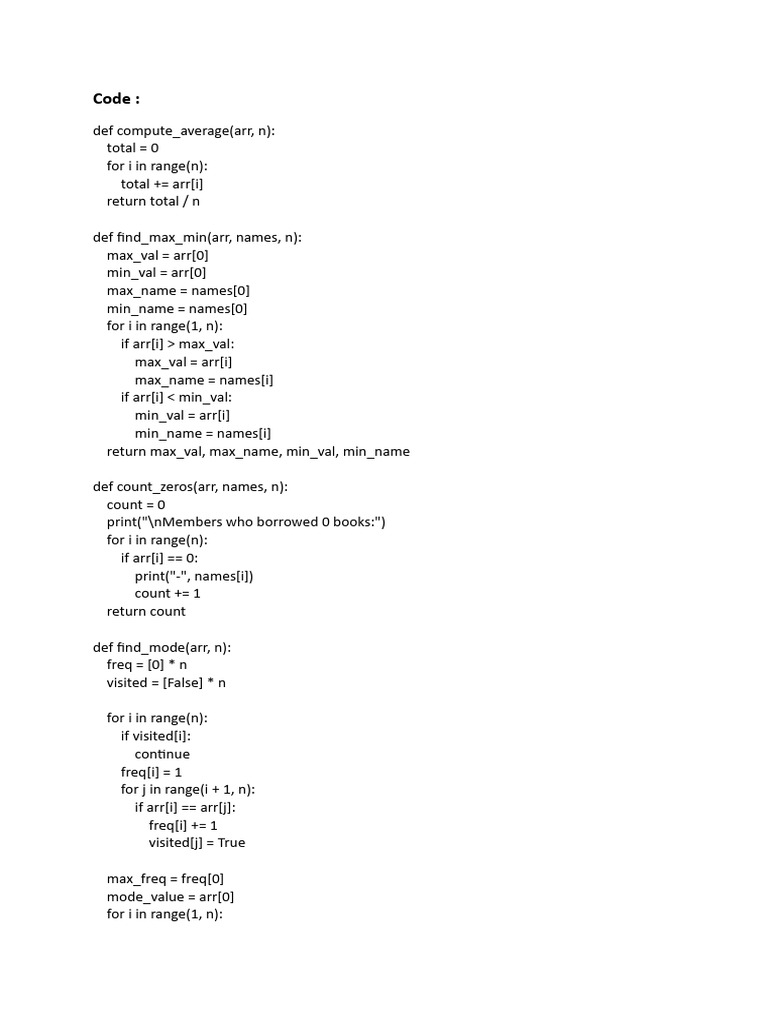 Ds Practical No 1 | PDF