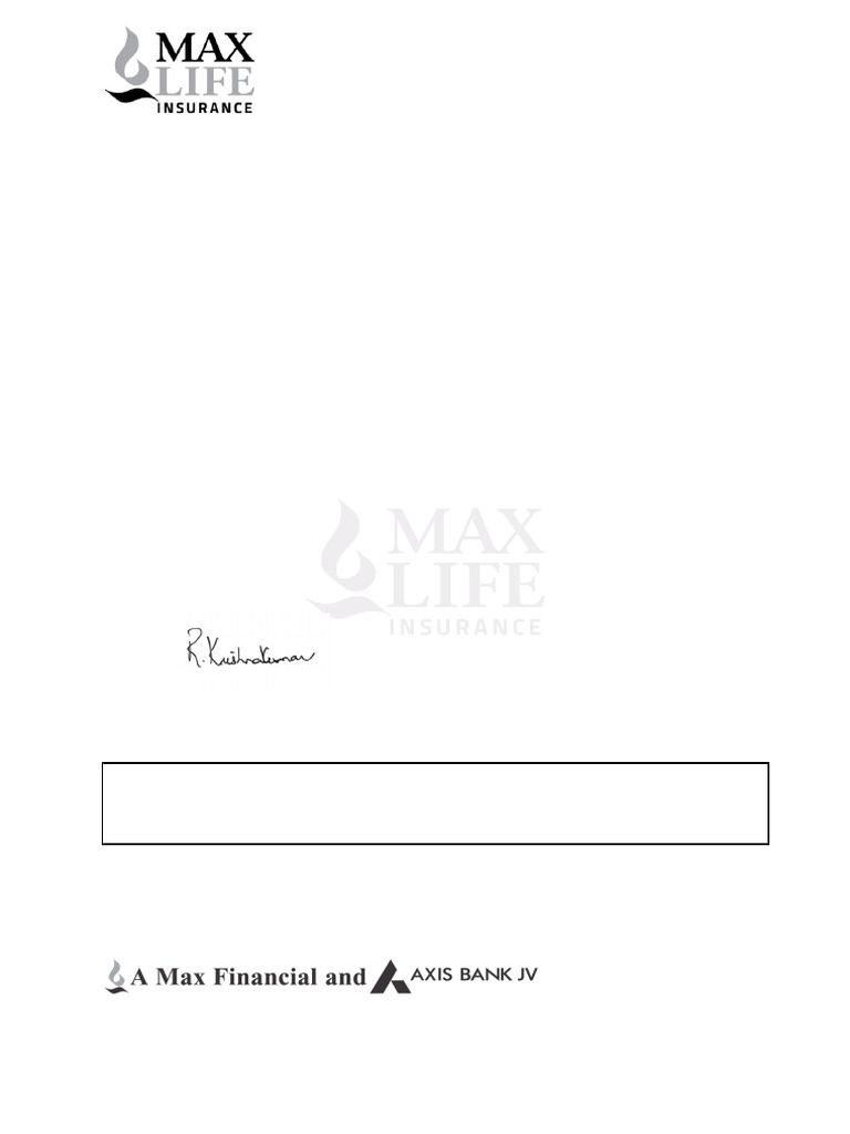 Max Life Smart Secure Plus Plan Overview | PDF | Insurance | Medical ...
