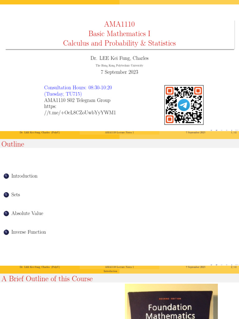 AMA1110 Basic Mathematics Lecture Notes | PDF | Square Root ...