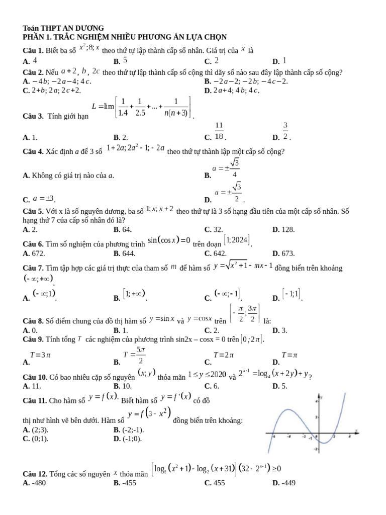Toán THPT AN AN | PDF