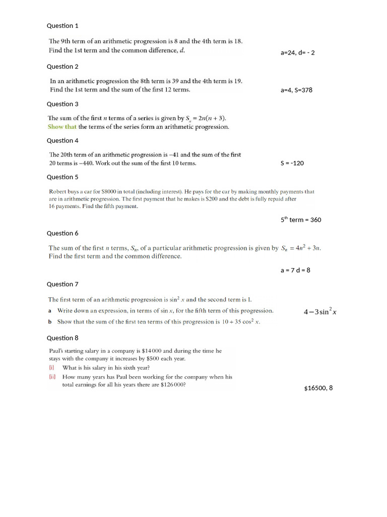 Math Problem Solutions and Variables | PDF