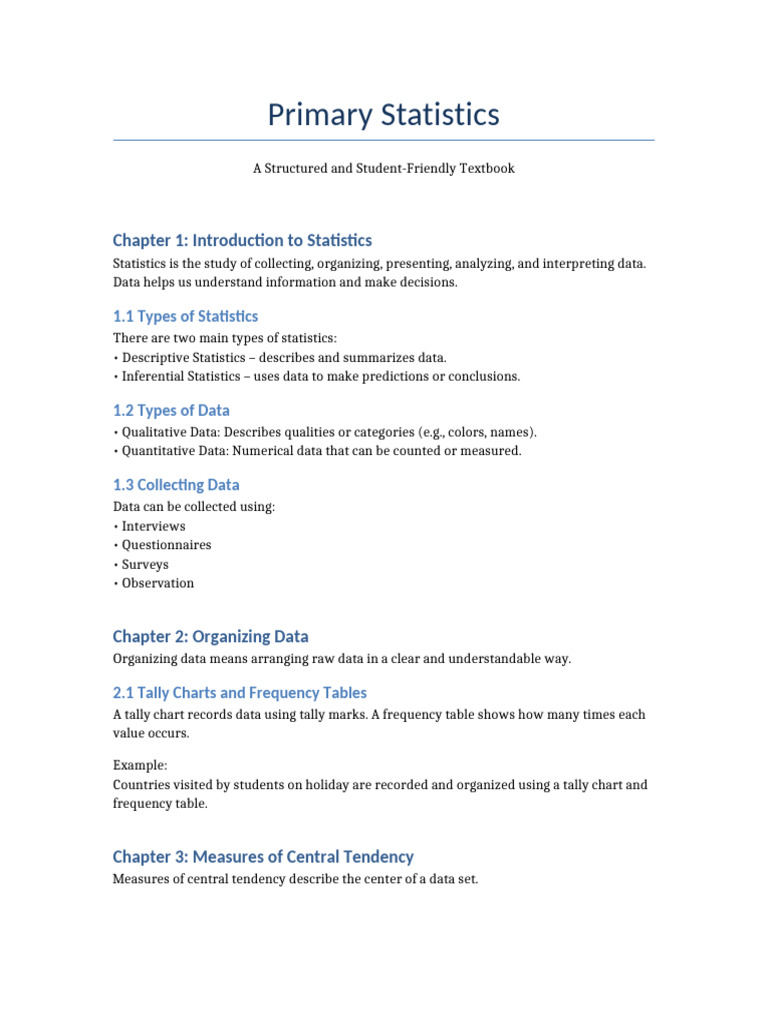 Student-Friendly Statistics Guide | PDF | Statistics | Mean