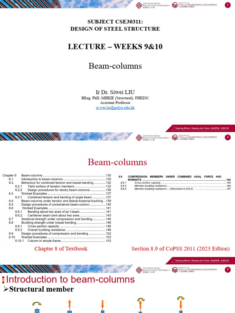 Beam-Column Design Principles in Steel Structures | PDF | Buckling ...
