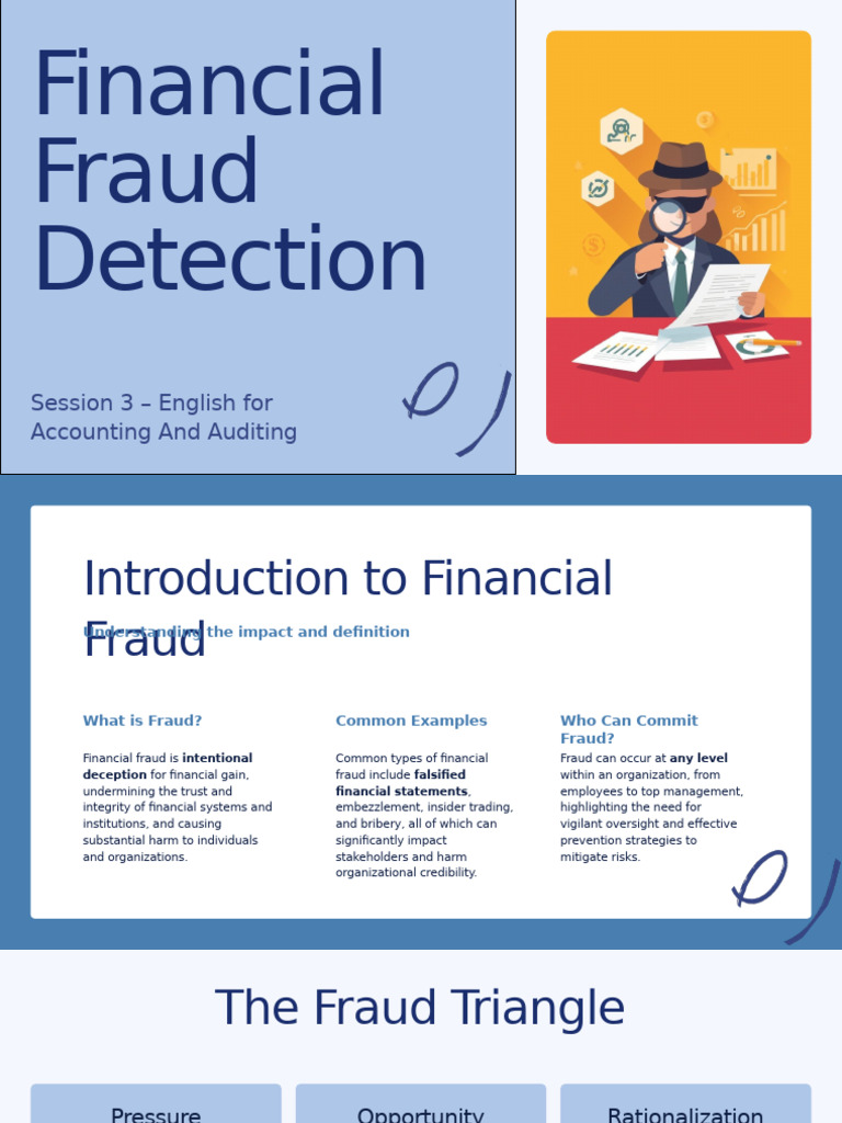 5-3 AuditPrésentation - Financial Fraud Detection | PDF | Fraud | Audit