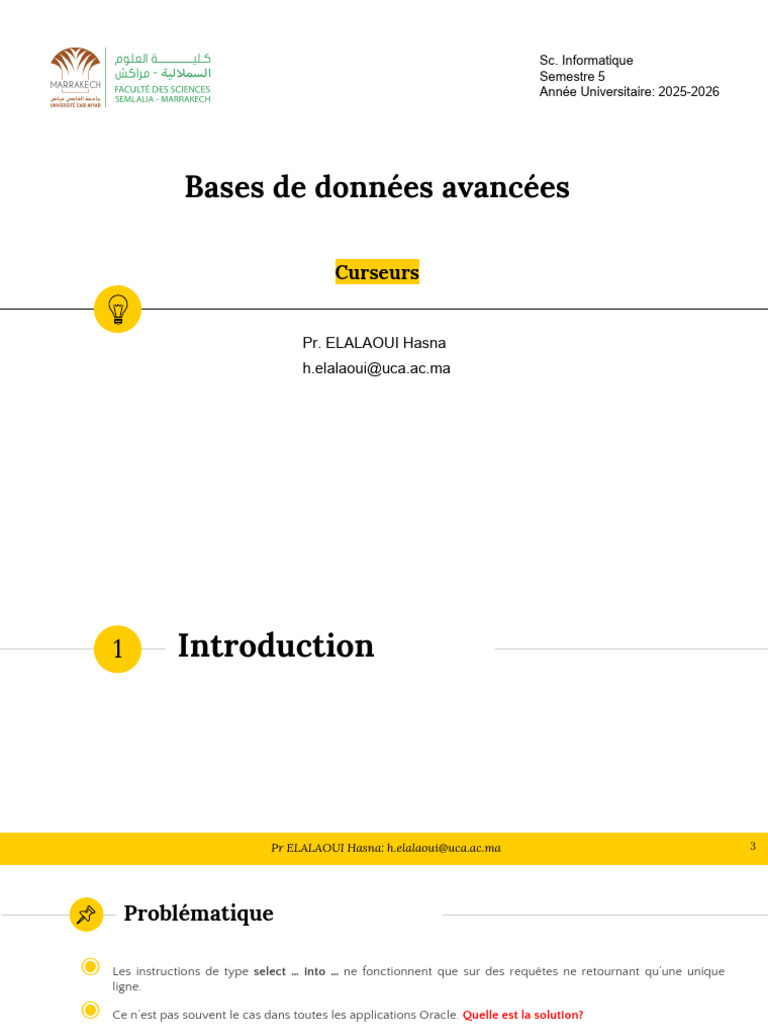 Curseurs PL/SQL : Guide Complet | PDF | Structure de contrôle | SQL