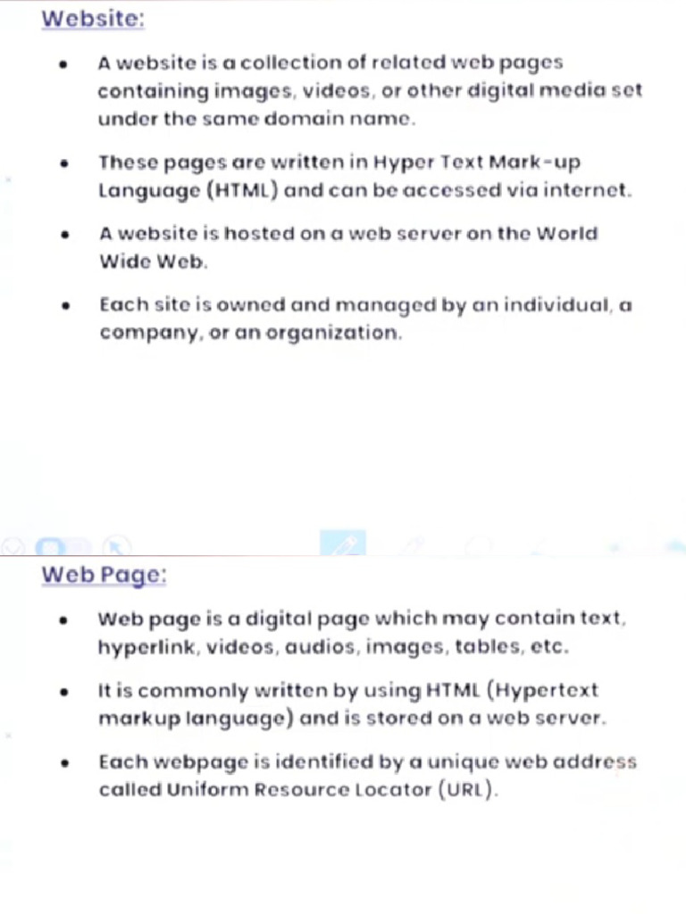 02. Difference Between Website and Web Page.ppt | PDF