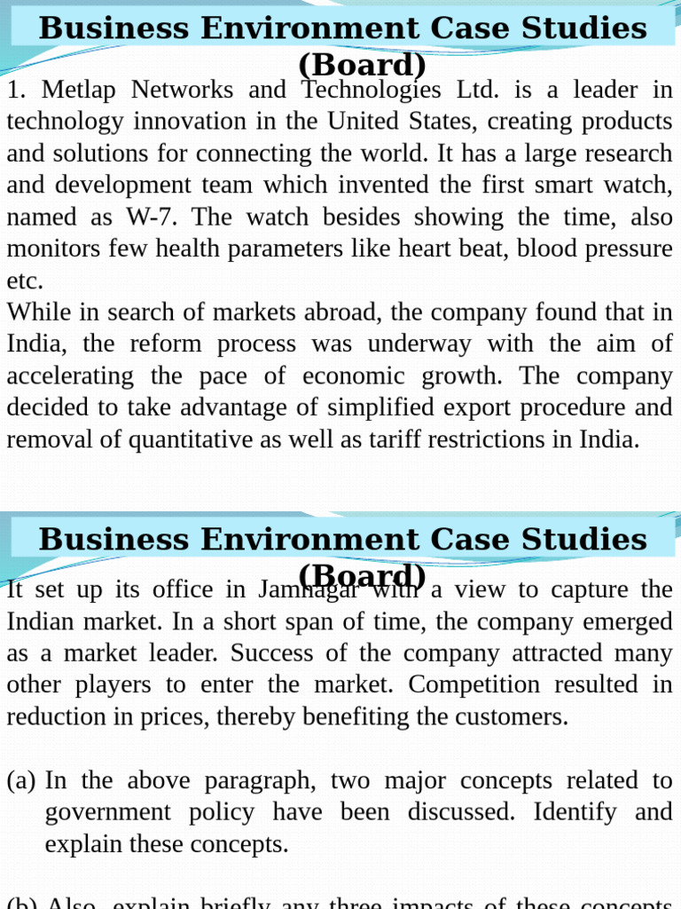 Business Environment Case Studies Analysis | PDF | Electronic Waste ...